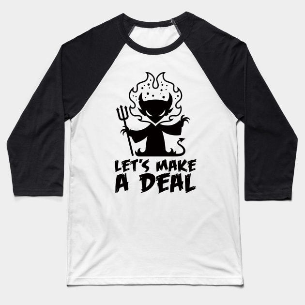 Deal With The Devil Baseball T-Shirt by fizzgig